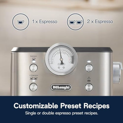 De'Longhi Classic Signature Espresso Machine, Adjustable Milk Frother