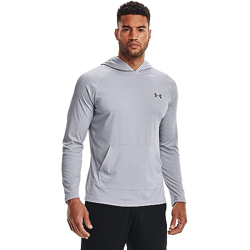 Under Armour Men's Velocity Long Sleeve Hoodie, (011) Mod Gray / / Pitch Gray, Medium