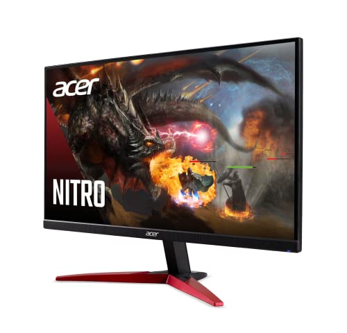Acer KG241Y Sbiip 23.8" Full HD (1920 x 1080) Widescreen VA Gaming Monitor |AMD FreeSync Premium | 1ms (VRB) | 165Hz Refresh | VESA Compliant | HDMI Cable Incl.