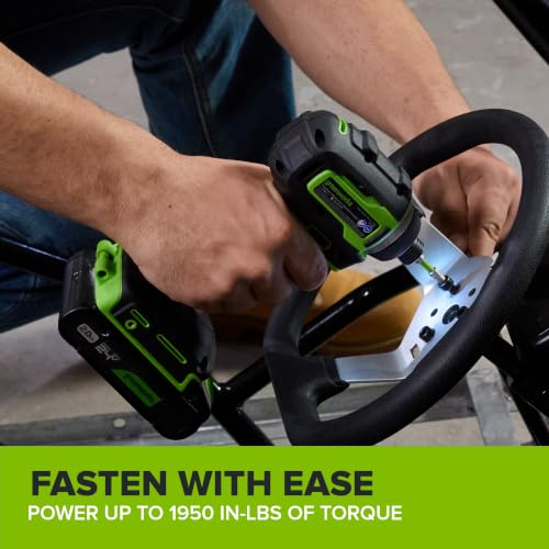 Greenworks 24V Cordless Brushless Combo 400 in-lbs Drill/Driver +1950 in-lbs Impact Driver +6.5" Circular Saw +200LM Flashlight, 2.0Ah + 4.0Ah Batteries (24,000mAh Power Bank) and 65W USB-C Charger