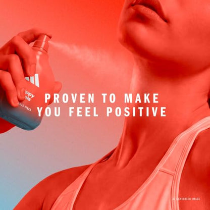 adidas Vibes Happy Feels Eau de Parfum For All, Joyful and Uplifting, Long Lasting Fragrance, Grapefruit and Jasmine 50ml