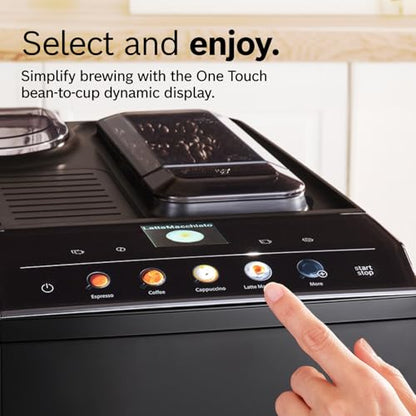 Bosch 500 Series Fully Automatic Coffee, Espresso Machine - Black | Double Cup, Large Bean Capacity, 9 Coffee and Milk-Based Drinks - Barista Quality, Programmable Super Coffee Maker