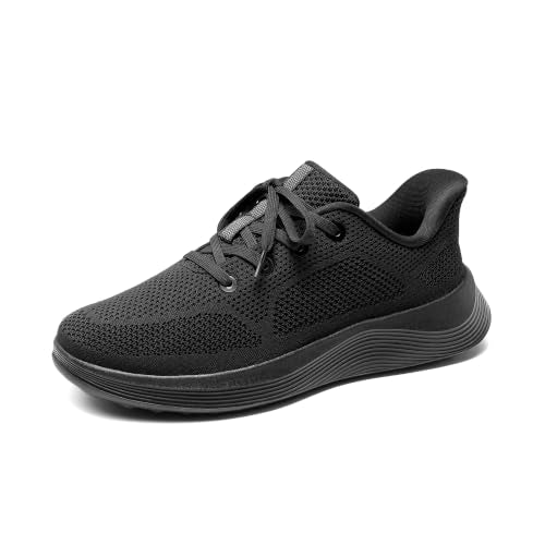 Bruno Marc Men's Walking Shoes Slip On Casual Sneakers,All Black