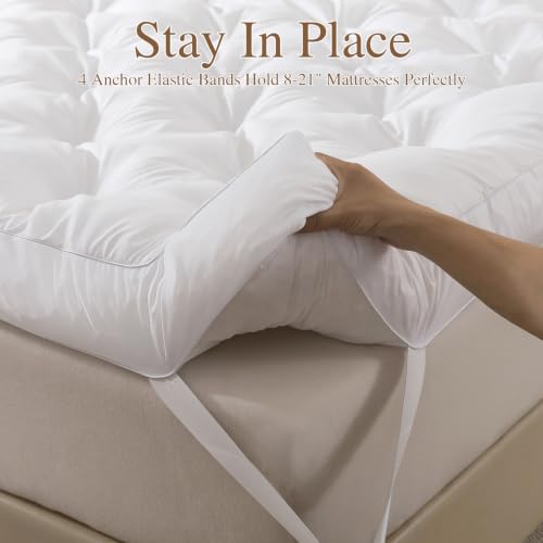 WhatsBedding 5 Inch Memory Foam Mattress Topper (Queen, 60x80 Inch)