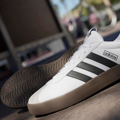 Adidas Men's VL Court 3.0, White/Core Black/Grey One, 8