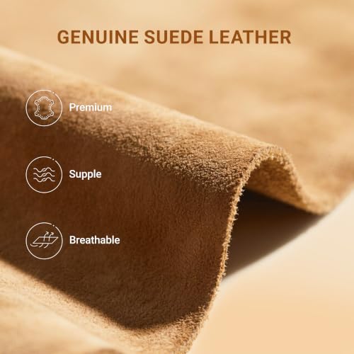 DREAM PAIRS Women's Genuine Suede Winter Snow Boots,Chesnut,7