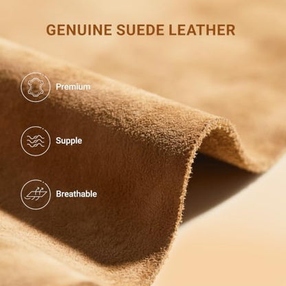 DREAM PAIRS Women's Genuine Suede Winter Snow Boots,Chesnut,7