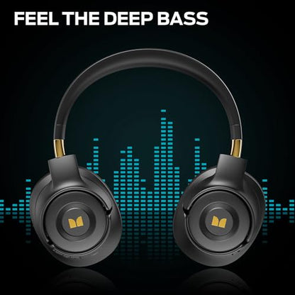 Monster Persona SE ANC Active Noise Cancelling Headphones, Wireless Bluetooth Headphones Over Ear, 60H Playtime, HiFi Stereo Audio, Deep Bass, Built-in Mic, Bluetooth Headphones for Home Office Travel