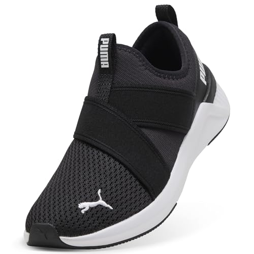 Puma Womens Softride Harli Slip on Training Shoes, Puma Black-Puma Black-Puma White