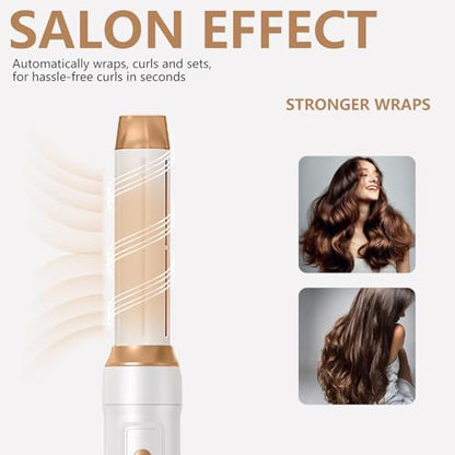 TANSHINE 5-in-1 Hair Dryer Brush, Detachable Auto-Wrap Styler, Gold