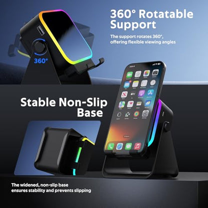 Wireless Induction Audio Speaker Stand, Birthday Gifts for Men Dad Him Boy
