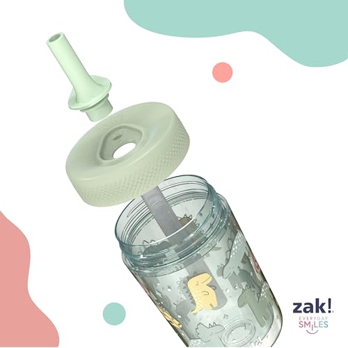 Zak Designs Fairy and Rainbow Capri 9oz Leak-Proof Toddler Cups, 2-Pack