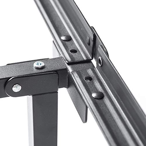 Zinus Adjustable Bed Frame, Twin to Queen - Compack 7 Inch Metal Bed Frame for Box Spring, 9 Legs Heavy-Duty Frame, Easy Assembly, Headboard Compatiable with Built-in Bracket, Mattress Support