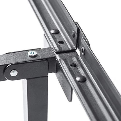 Zinus Adjustable Bed Frame, Twin to Queen - Compack 7 Inch Metal Bed Frame for Box Spring, 9 Legs Heavy-Duty Frame, Easy Assembly, Headboard Compatiable with Built-in Bracket, Mattress Support