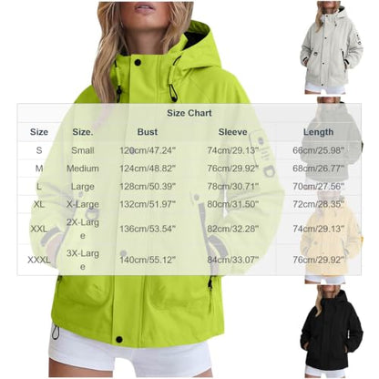 Generic Rain Jacket Women Lightweight Waterproof Windbreaker Raincoats