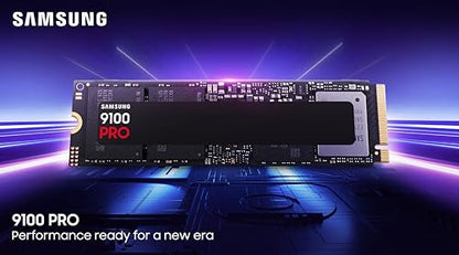 Samsung 9100 PRO Series 1TB PCIe 5.0 x4 NVMe 2.0 M.2 Internal SSD, Up to 14,700MB/s, Thermal Control, MZ-VAP1T0B/AM