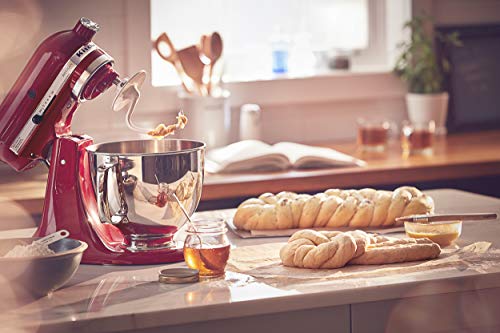 KitchenAid Artisan Series 5-Quart Tilt-Head Stand Mixer With Flex Edge Beater Included, Empire Red, KSM150FEER
