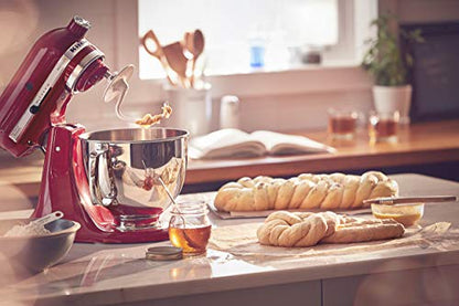 KitchenAid Artisan Series 5-Quart Tilt-Head Stand Mixer With Flex Edge Beater Included, Empire Red, KSM150FEER