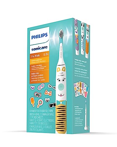 Philips Sonicare for Kids Design-A-Pet Electric Toothbrush, 1 Brush Head
