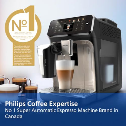 Philips 4400 Series Fully Automatic Espresso Machine, LatteGo Milk System