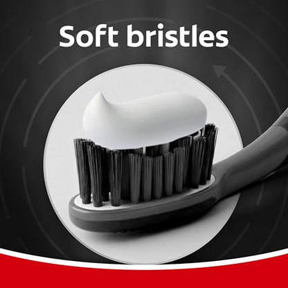 Colgate 360 Charcoal Sonic Powered Vibrating Toothbrush - Extra Soft Circular Bristle for Adults, Ideal for Gentle Cleaning, 1 Count
