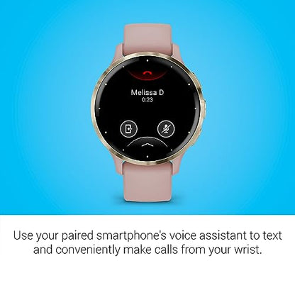 Garmin Venu 3S, GPS Smartwatch, AMOLED Display, Advanced Health and Fitness Features, Up to 10 Days of Battery, Dust Rose