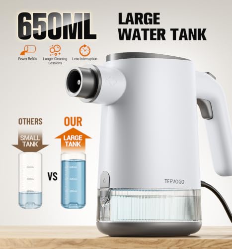 Handheld Steam Cleaner for Home, 3s Instant Heat Pressurized Steamer