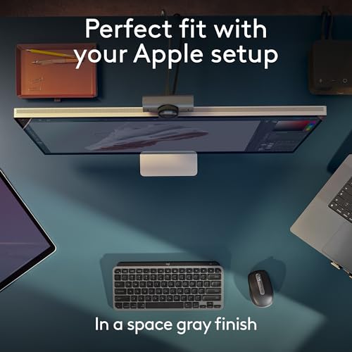 Logitech MX Keys Mini Mac Minimalist Wireless Keyboard Compact - Space Grey