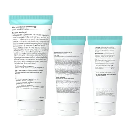 Proactiv+ 3 Step Advanced Skincare Acne Treatment – Salicylic Acid Face Wash, Benzoyl Peroxide Pore Minimizing Treatment, and Salicylic Acid Hydrating Moisturizer - 30 Day Complete Acne Skin Care Kit