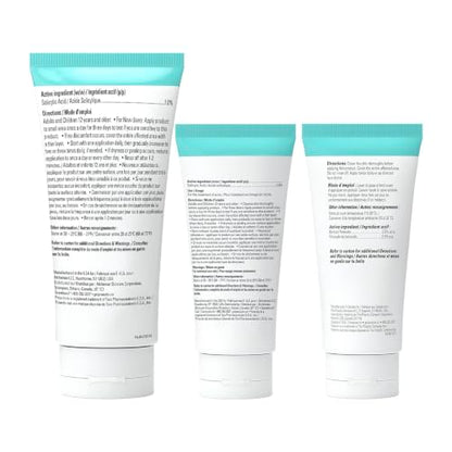 Proactiv+ 3 Step Advanced Skincare Acne Treatment – Salicylic Acid Face Wash, Benzoyl Peroxide Pore Minimizing Treatment, and Salicylic Acid Hydrating Moisturizer - 30 Day Complete Acne Skin Care Kit
