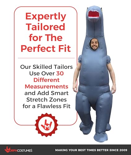Morph Brontosaurus Costume, Diplodocus Inflatable Costume Dinosaur, Inflatable Halloween Costumes Adults