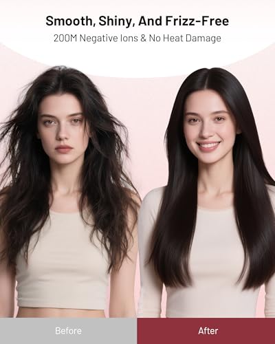 MESCOMB Dual Voltage Ionic Hair Dryer - 1875W Blow Dryer with Diffuser for Fast Drying, No Heat Damage, No Frizz, Low Noise | Lightweight | Compact, Travel Hair Dryer for Women & Men(100-240V)