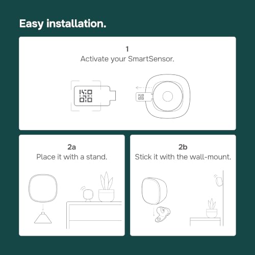 ecobee SmartSensor 2-Pack - Room Temperature & Occupancy Detection Sensor