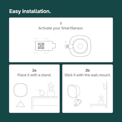 ecobee SmartSensor 2-Pack - Room Temperature & Occupancy Detection Sensor
