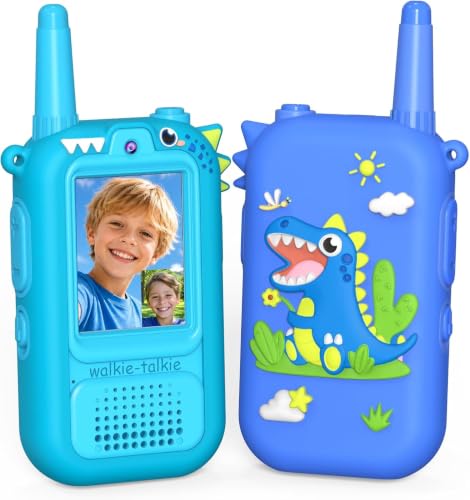 Wootoy Video Walkie Talkies for Kids, Toys for 3 4 5 6 7 Year Old Boy Gifts