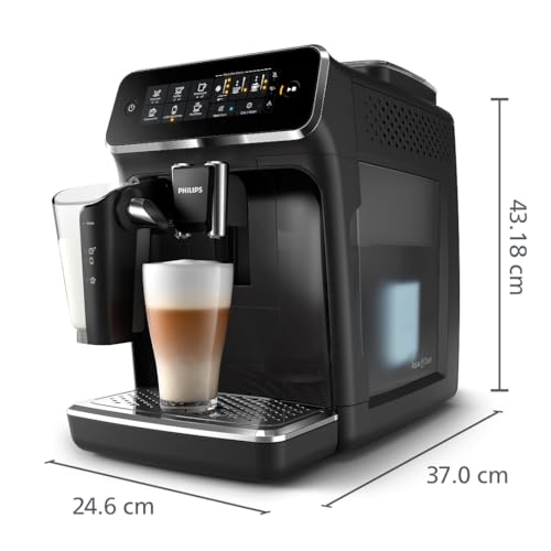 Philips 3200 Series Fully Automatic Espresso Machine, LatteGo Milk System