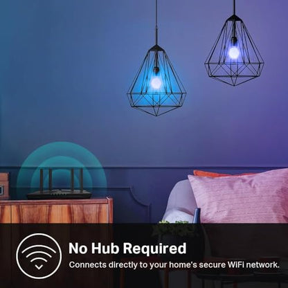 Kasa Multicolor Smart Wi-Fi Light Bulbs KL125P4, A19, 4-Pack