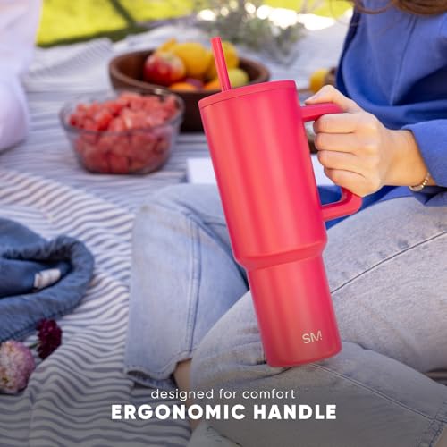 Simple Modern Tumbler with Handle and Straw | 40oz | Lavender