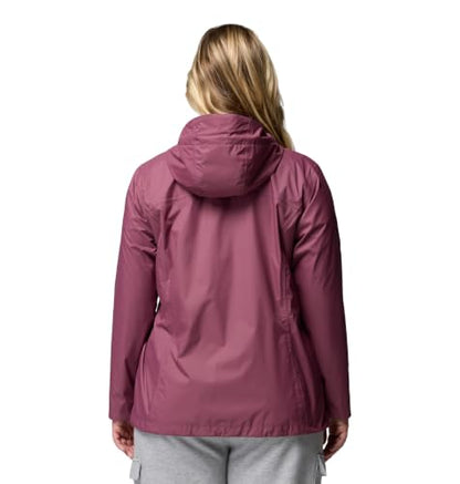 Columbia Women's Arcadia II Waterproof Rain Jacket, Antique Mauve, Large