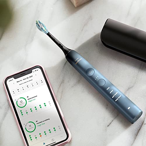 Philips Sonicare DiamondClean 9000 Electric Toothbrush, 1 Brush Head, Aqua
