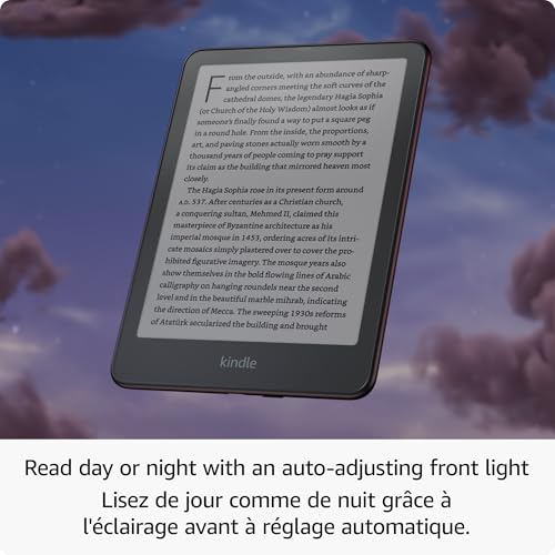 Amazon Kindle Paperwhite Signature Edition 32GB (newest model) – Our fastest Kindle with auto-adjusting front light, wireless charging, and weeks of battery life – Metallic Black
