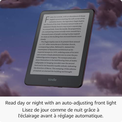 Amazon Kindle Paperwhite Signature Edition 32GB (newest model) – Our fastest Kindle with auto-adjusting front light, wireless charging, and weeks of battery life – Metallic Black