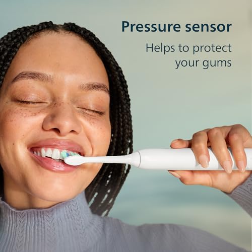 Philips Sonicare 4100 Rechargeable Electric Toothbrush, 1 Brush Head, Blue