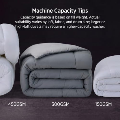 Bedsure King Duvet Insert - Quilted Comforter Dark Grey Room Decor, 102x90 | Down Alternative Comforter, All Season Quilted Duvet with Corner Tabs, for Bed Machine Washable