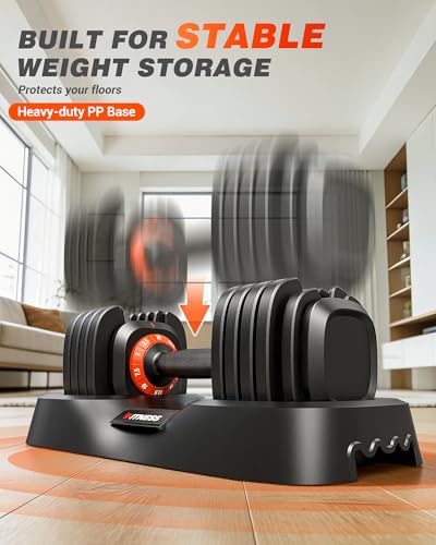Rendpas Adjustable Dumbbells Set of 2, Quick-Lock Free Weights