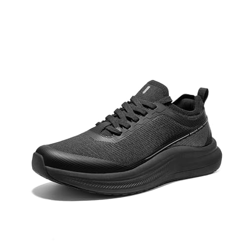 Bruno Marc Men's Walking Shoes Casual Sneakers,All Black,10
