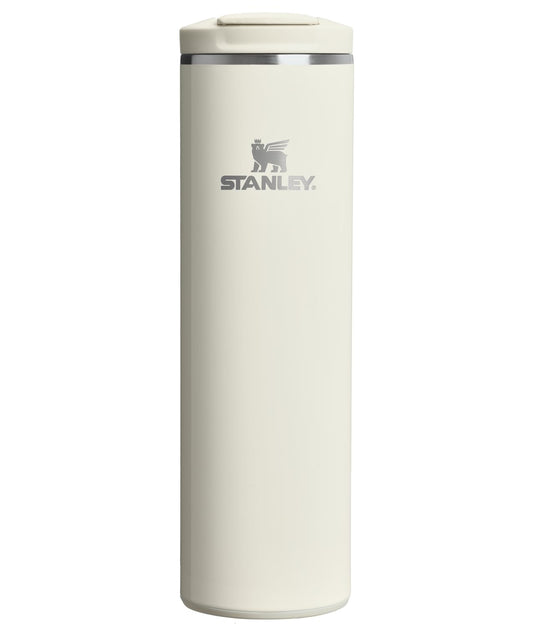 Stanley AeroLight Transit Bottle 20 oz | Locking Drink Through Lid | Leak Resistant Water Bottle or Coffee Travel Mug | Lightweight Insulated Stainless Steel | BPA-Free | Cream Gloss