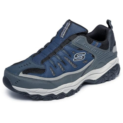 Skechers Men's After Burn M.Fit- Wonted Shoe, Navy/Grey, 10 M US