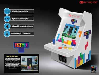 My Arcade Tetris Micro Player Pro: Tetris Games, Fun Video Game, 2.75" Color Screen