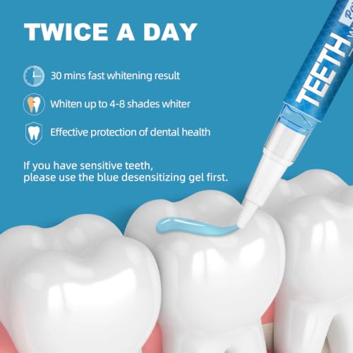 PankooTeeth Teeth Whitening Pen, Enamel-Safe Formula, No Pain for Sensitive Teeth